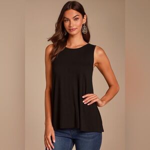 Nordstrom Classic Black Tank Top